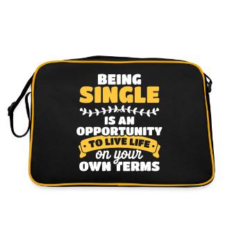L’amour suce le cœur brisé - Sac Retro - noir/or - Dos