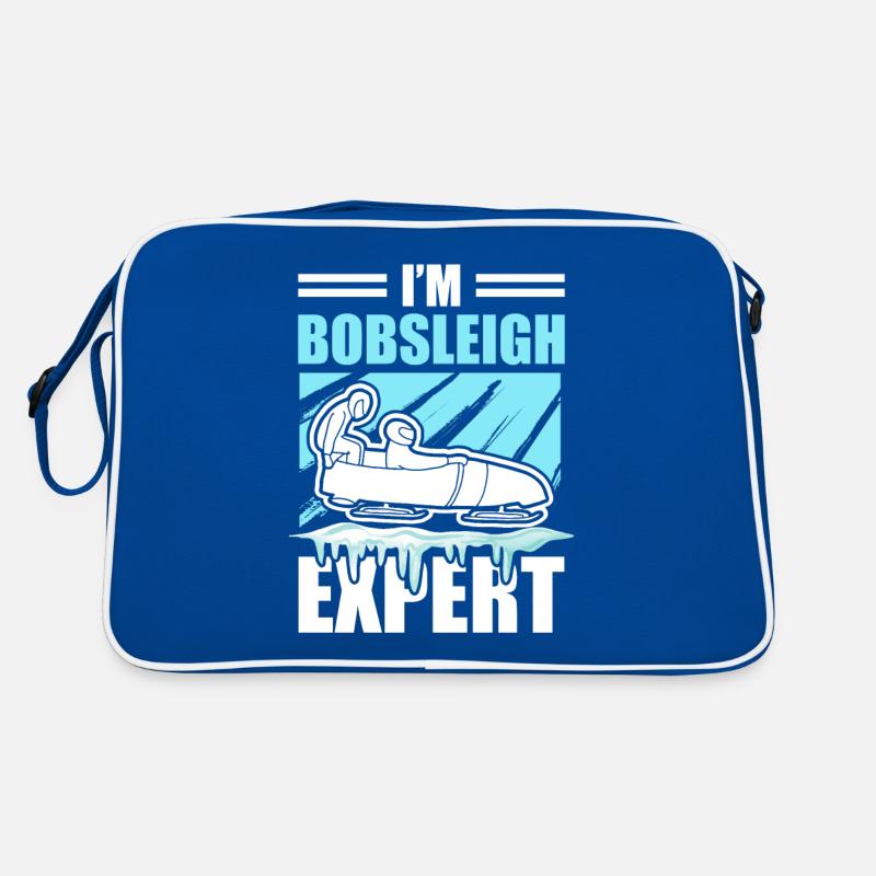 Bob Schlitten Schlitten Wintersport Experte Retro Tasche