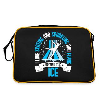 Ice skating Ice skaters - Retro Bag - black/gold - Back