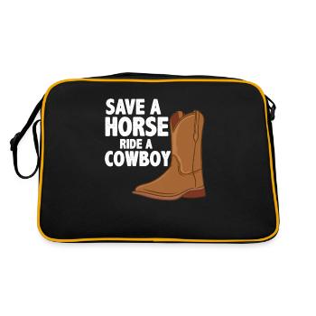 Cowboys: Save a Horse - Retro Bag - black/gold - Back