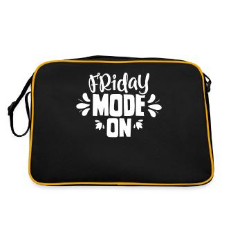 Friday Mode A Friday Finally Sarcastic - Retro Bag - black/gold - Back