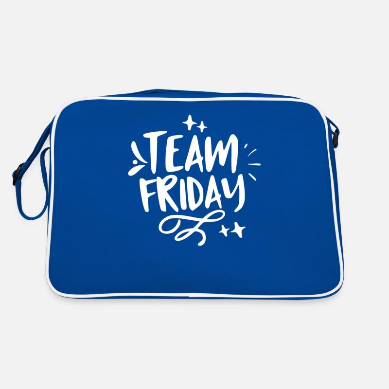 Team Friday Humor Sarcastic Weekend Finally Retro Bag