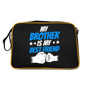 Mon frère est mon meilleur ami frères équipe - Sac Retro - noir/or - Dos