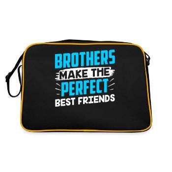 Les frères sont le meilleur ami parfait - Sac Retro - noir/or - Dos
