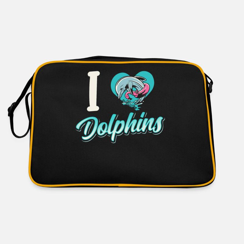 J’adore les dauphins dauphin dauphin dauphin Sac Retro