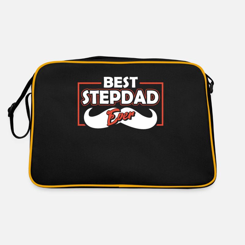 Bester Stiefvater Aller Zeiten Stiefpapa Stepdad Retro Tasche