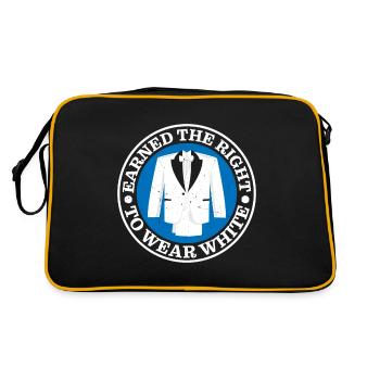 Gagné le droit de porter du blanc - Sac Retro - noir/or - Dos