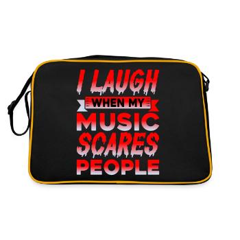 Je ris quand ma musique effraie les gens - Sac Retro - noir/or - Dos