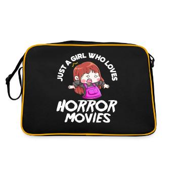 Film Mädchen Horror Filme - Retro Tasche - Schwarz/Gold - Hinten