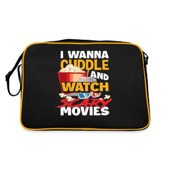 Film Horror Filme Liebhaber Kino - Retro Tasche - Schwarz/Gold - Hinten