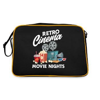 Rétro Film Movie Lover Cinéphile Fan - Sac Retro - noir/or - Dos