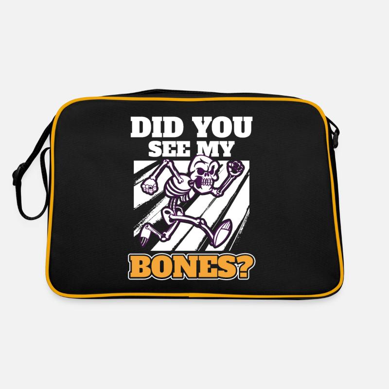 Skeleton Skull Goth Halloween Horror Retro Bag
