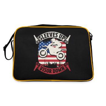 Flag Enduro US Freedom Motocross Biker - Sac Retro - noir/or - Dos