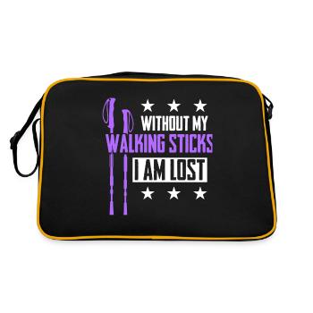 Fitness Hiking Running Nordic Walker - Retro Bag - black/gold - Back