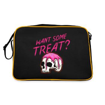 Vous voulez un peu de crâne avec garniture et saupoudrage - Sac Retro - noir/or - Dos
