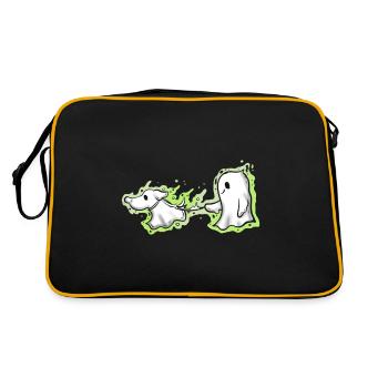 Spirit Ghost se promène avec le chien fantôme - Sac Retro - noir/or - Dos