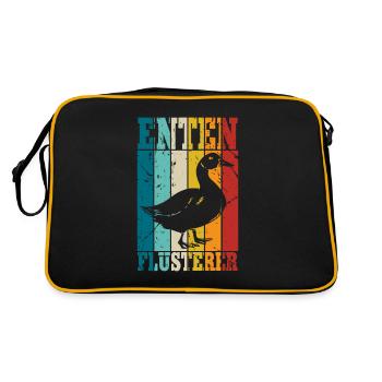 Enten - Retro Tasche - Schwarz/Gold - Hinten