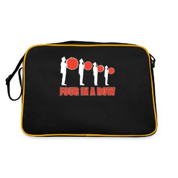 Four in a Row Drumline Band Musicien - Sac Retro - noir/or - Dos