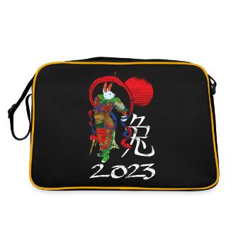 Nouvel An chinois - Année du lapin 2023 - Sac Retro - noir/or - Dos