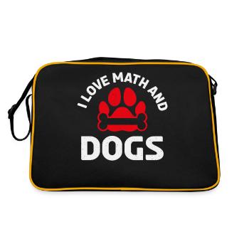 J’adore les maths et la chemise de chien - Sac Retro - noir/or - Dos