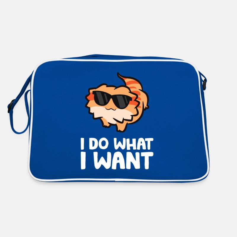 I Do What I Want Reptile Lizard Funny Bearded Retro Bag