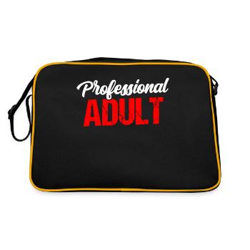 Anniversaire professionnel adulte adulte - Sac Retro - noir/or - Dos