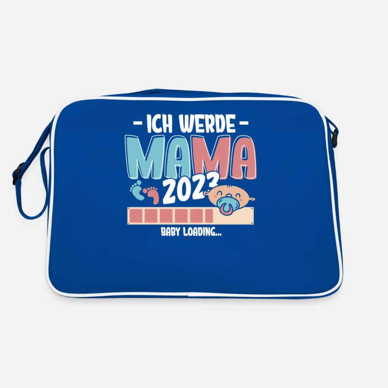 Ich werde Mama 2023 Loading Retro Tasche