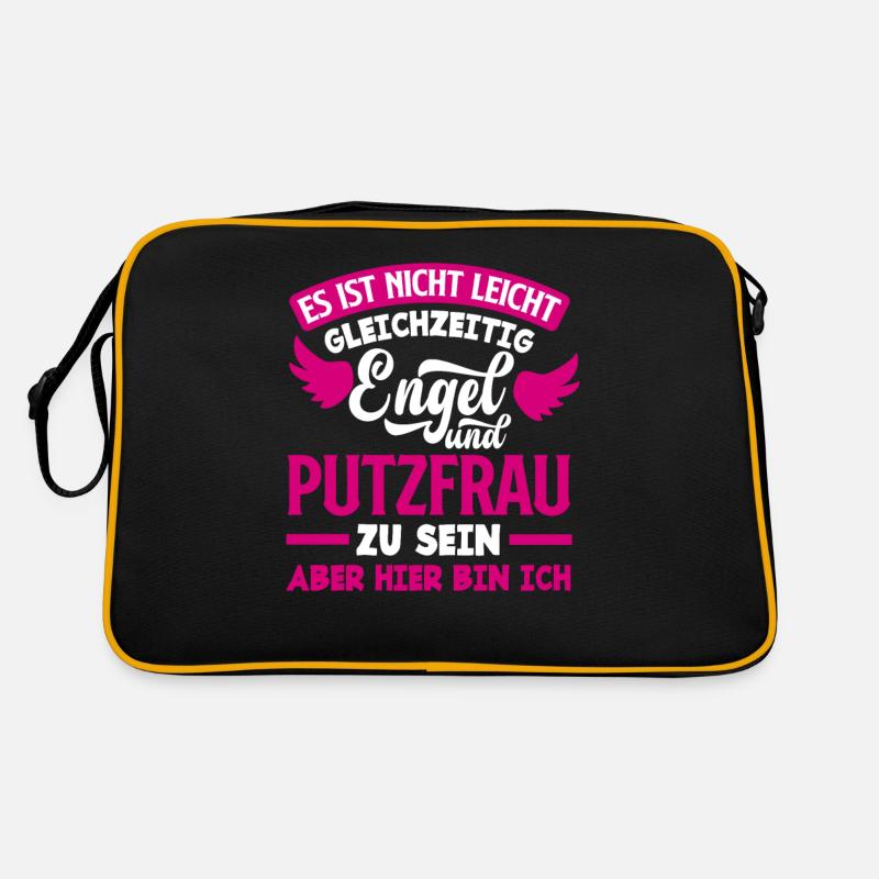 Putzfrau Engel Geschenk Retro Tasche
