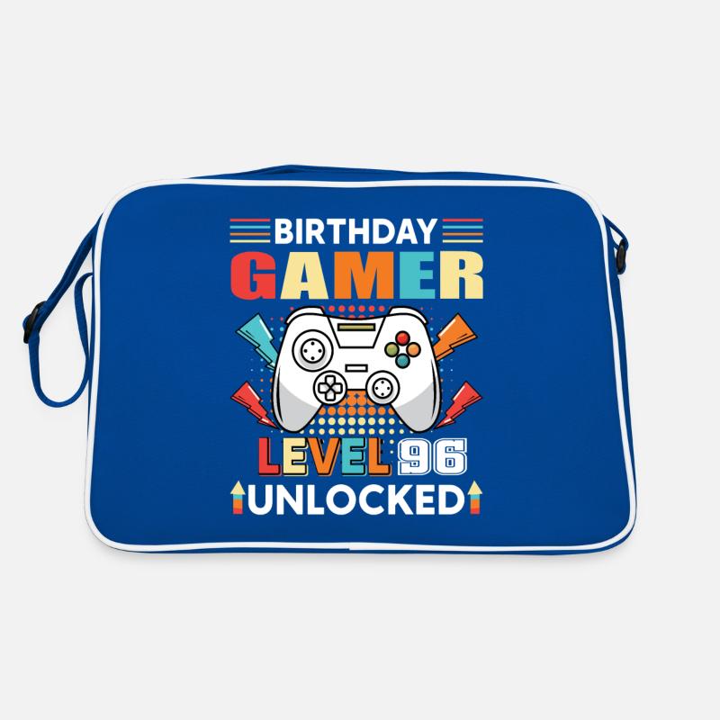 Geburtstag Gamer Level 96 Unlocked 96 Geburtstag Retro Tasche