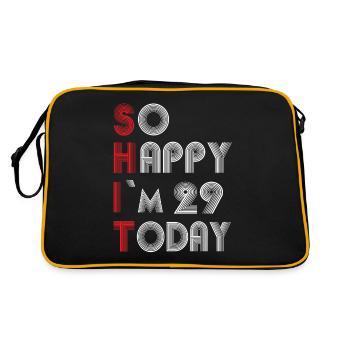 29 ans - Sac Retro - noir/or - Dos