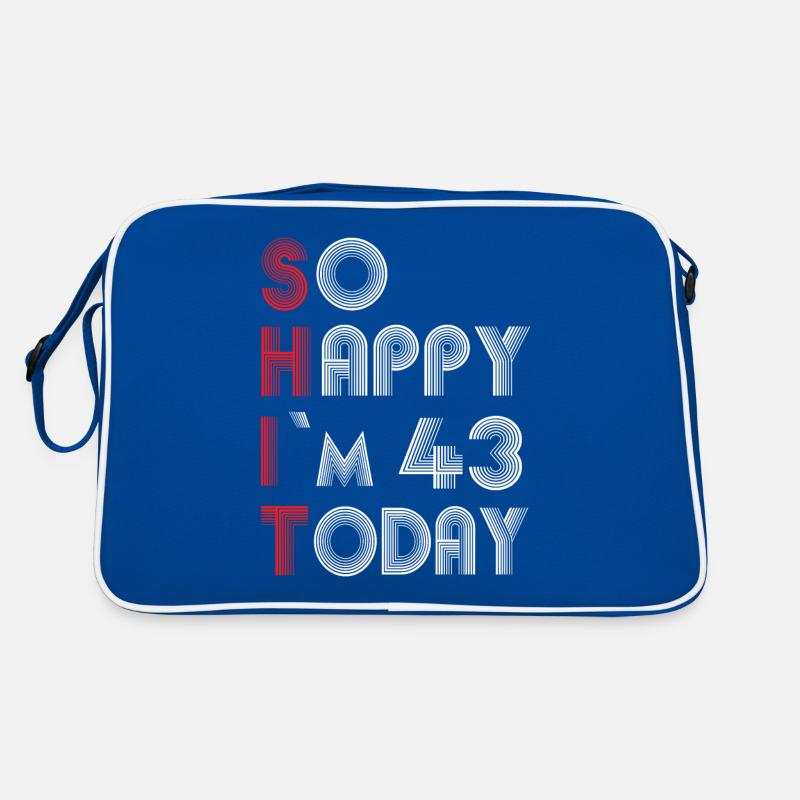 43 Geburtstag Retro Tasche