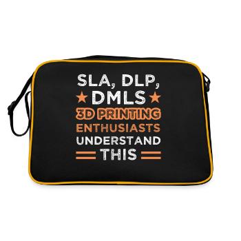 Graphic Nerd Print Tech Machine - Retro Bag - black/gold - Back