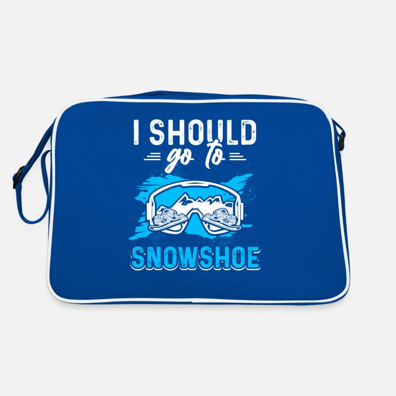 Snowshoeing Lovers Snow hikers Snow Retro Bag
