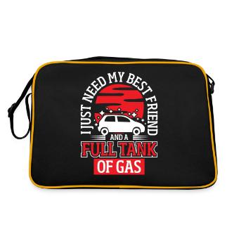 Road Travel Réservoir d’essence plein - Sac Retro - noir/or - Dos