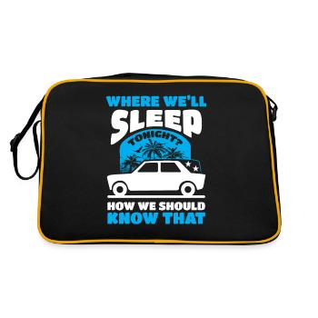 Voyage Road Trip Voiture - Sac Retro - noir/or - Dos