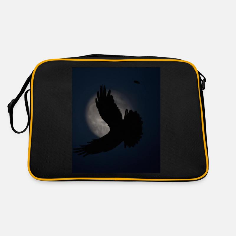 Ombre esthétique gothique d’un oiseau de proie Sac Retro