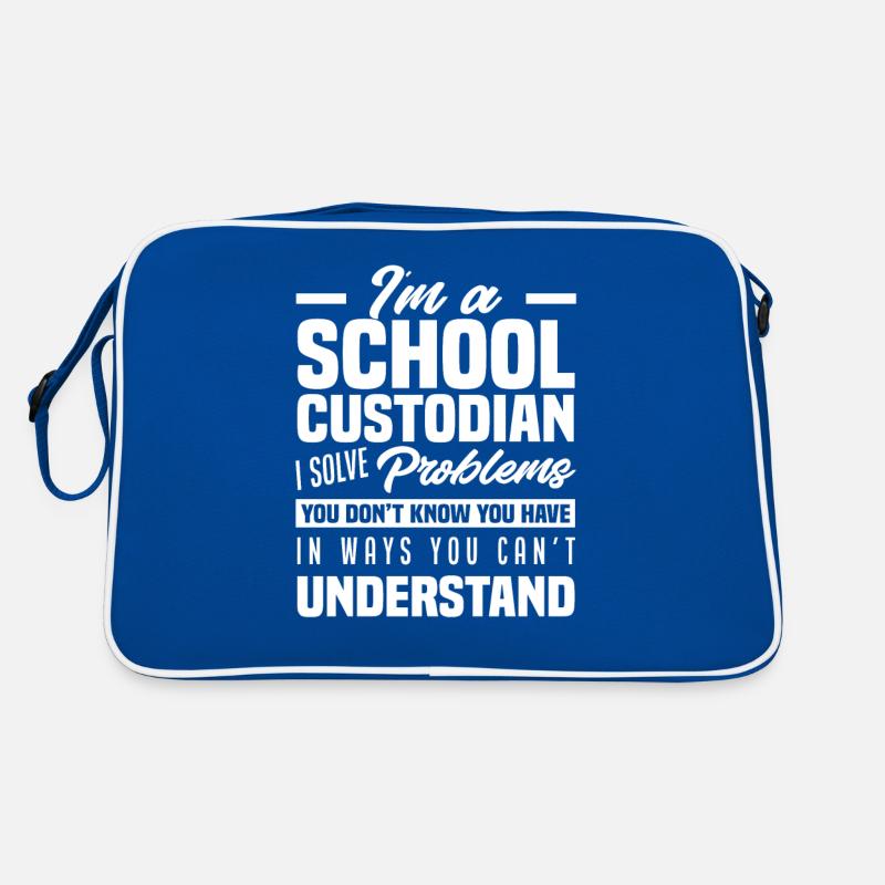 School Caretaker Problem Solver Gift Retro Bag