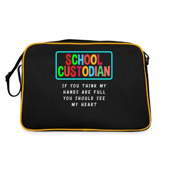 École Concierge Coeur Profession Passion - Sac Retro - noir/or - Dos