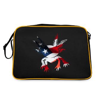 Axolotl Anime Mignon Usa Kawaii Animal Salamandre - Sac Retro - noir/or - Dos