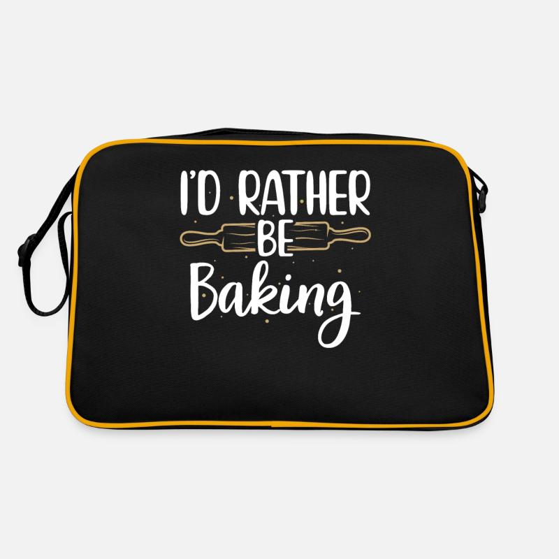 I'd Rather Be Baking Funny Cooks Bakers Retro Tasche