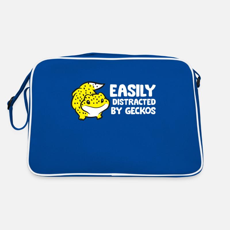Gecko Lover Easily Distracted By Geckos Retro Bag