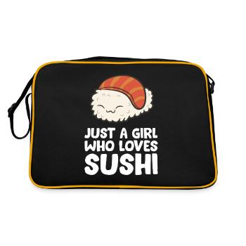 Juste une fille qui aime les sushis - Sac Retro - noir/or - Dos