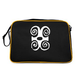Egypte Ancien Symbole Force - Sac Retro - noir/or - Dos