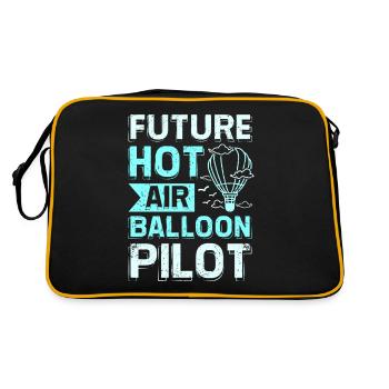 Future hot air balloon - Retro Bag - black/gold - Back