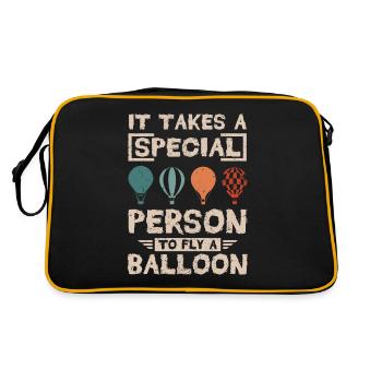 It takes a special person to fly a balloon - Retro Bag - black/gold - Back