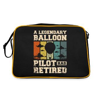Un pilote de ballon légendaire a pris sa retraite - Sac Retro - noir/or - Dos