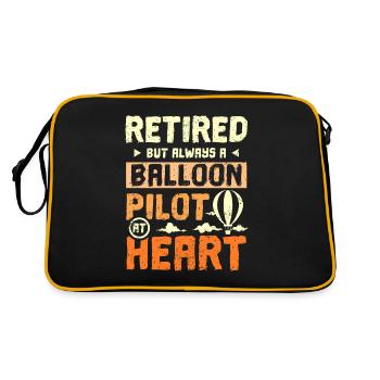 Retraité mais toujours pilote de ballon dans l’âme - Sac Retro - noir/or - Dos