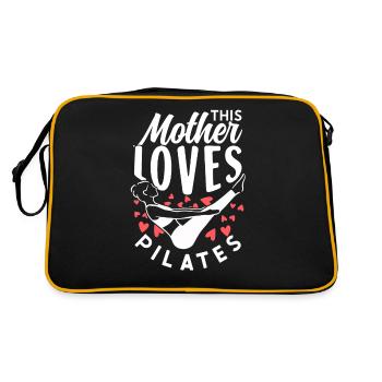 Cette mère aime Pilates Maman Amant Maman - Sac Retro - noir/or - Dos