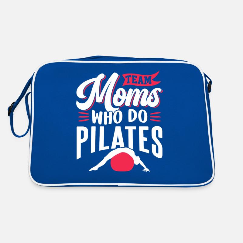 Team Mütter Die Pilates Machen Mami Mama Mutter Retro Tasche