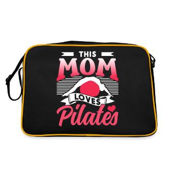 Cette mère aime Pilates MamanMon amant - Sac Retro - noir/or - Dos